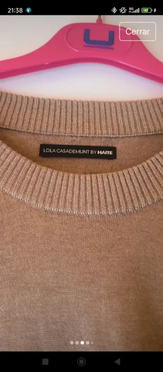 Vestido Lola Casademunt Camel Talla Única