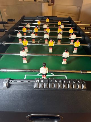 Calcetto pieghevole in legno nero - come nuovo