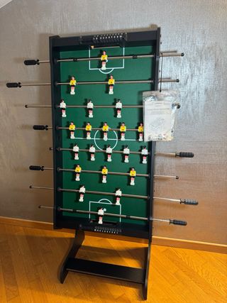 Calcetto pieghevole in legno nero - come nuovo