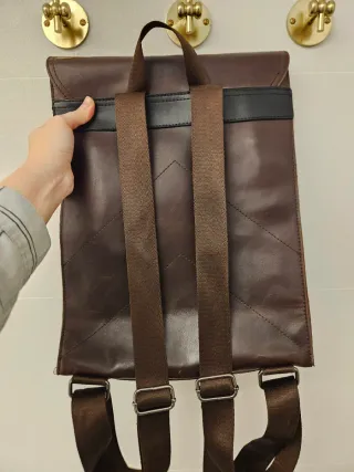 Mochila Boho Vintage Cuero Marrón