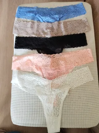 Pack 5 Braguitas Encaje Talla Única