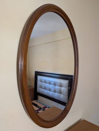 Espejo Ovalado Madera