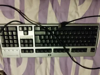 Teclado HP Plata y Negro