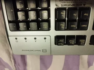 Teclado HP Plata y Negro