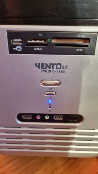 Torre Ordenador Asus Negra y Plateada