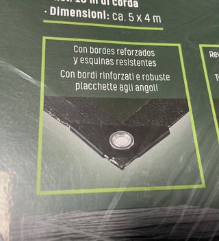 Lona Protectora Parkside 5x4m