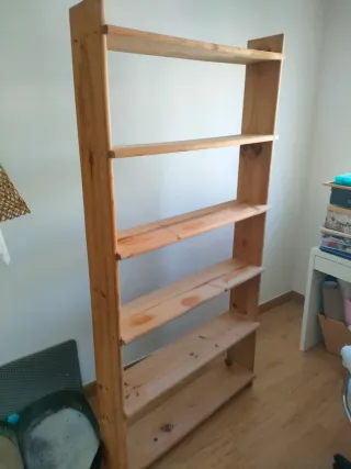 2 estanterías de pino ideal para taller o garaje