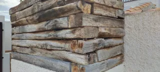 Valla de vigas de tren