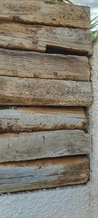 Valla de vigas de tren