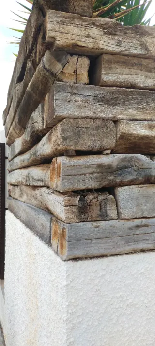 Valla de vigas de tren