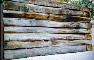 Valla de vigas de tren