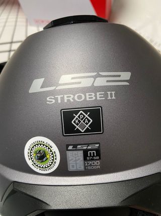 Casco Moto LS2 Strobe II Talla M Nuevo