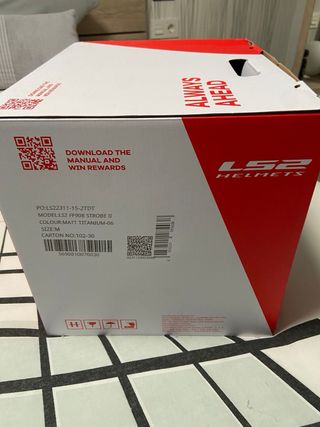 Casco Moto LS2 Strobe II Talla M Nuevo