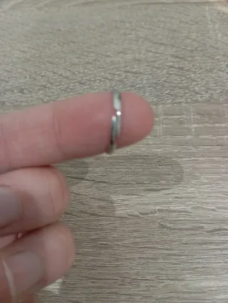 Conjunto de bisutería de Pulsera y Anillo Plateado