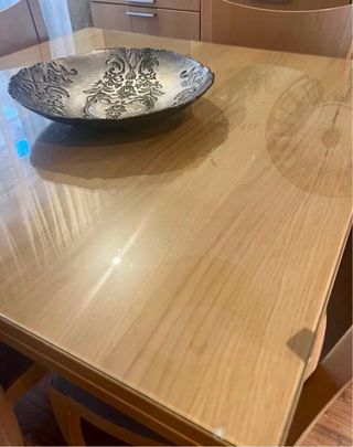 Conjunto Comedor 4 Sillas y Mesa Cristal