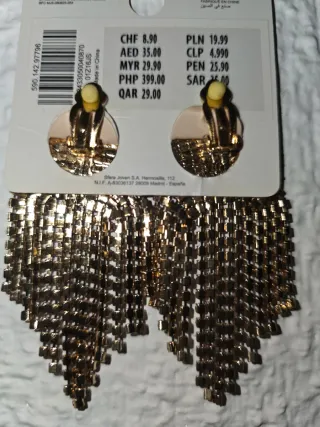 Pendientes Sfera Fucsia Granate Negro Dorado