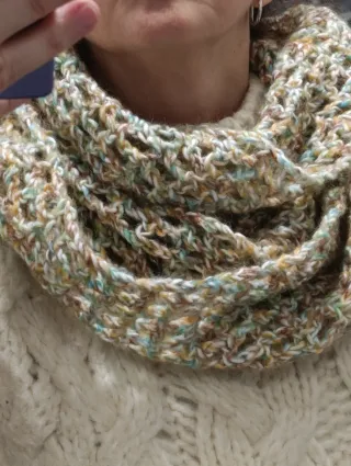 Bufanda de lana multicolor