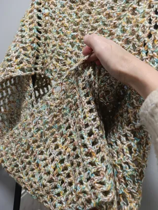 Bufanda de lana multicolor