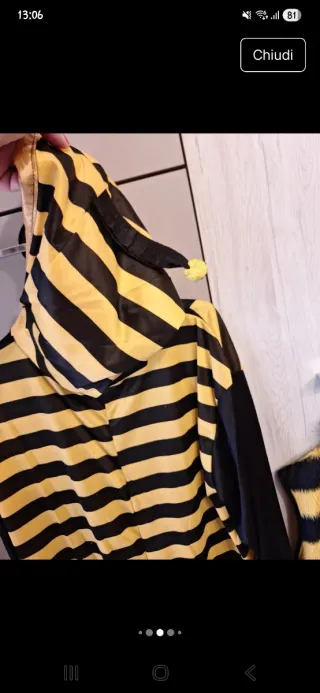 Costume carnevale uomo ape