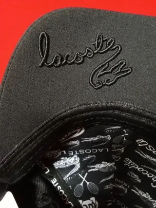 Gorra Lacoste Negra Talla única adulto