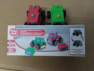 Coche de madera puzzle