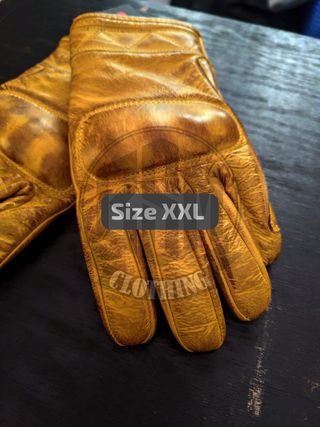 Guanti BSTAR Pelle Gold/Nero Taglia XXL