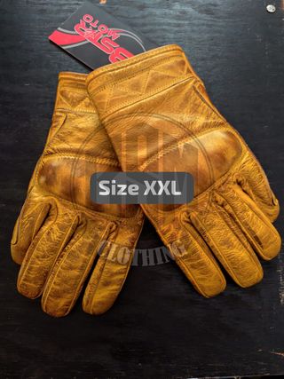 Guanti BSTAR Pelle Gold/Nero Taglia XXL