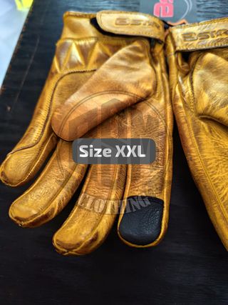 Guanti BSTAR Pelle Gold/Nero Taglia XXL