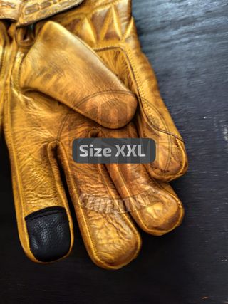 Guanti BSTAR Pelle Gold/Nero Taglia XXL