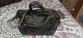 Bolso Purificación García Negro Piel