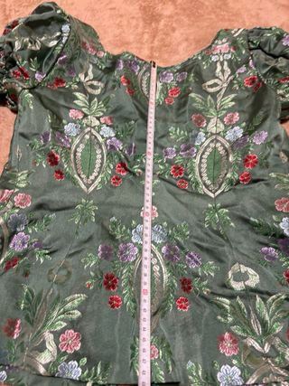 Traje Fallera Verde con Encaje