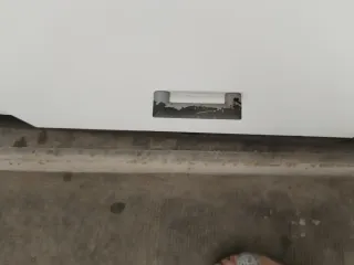 Mueble TV aparador blanco y marrón