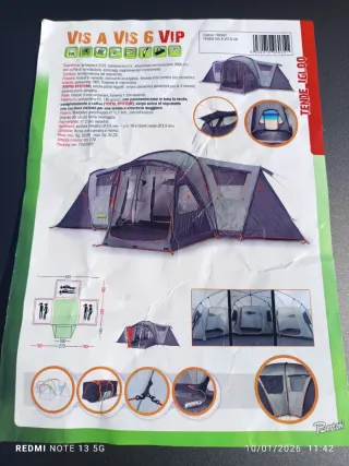 Tienda de campaña Vis a Vis 6 VIP