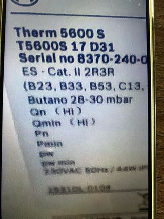 Calentador Bosch Therm T5600S Butano 17L Gris