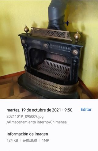 Chimenea leña HERGOM hierro fundido