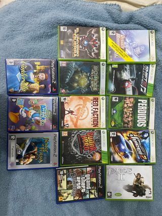 Pack Juegos Xbox 360 y PS2