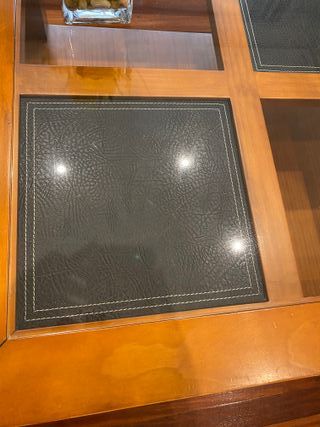 Mesa de centro madera y cristal