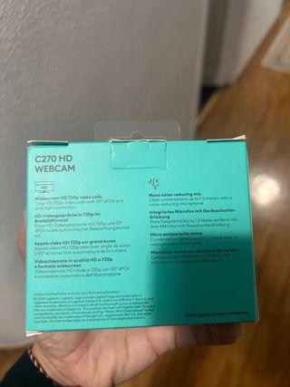 Webcam Logitech C270 HD Negra *NUEVA*