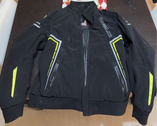 Chaqueta Moto Bela Negra y Amarilla Talla L