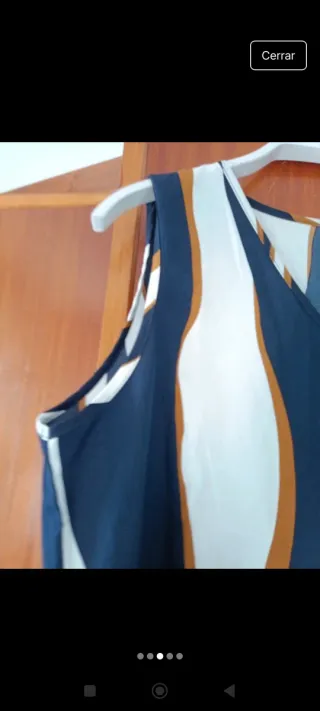 Blusa sin mangas con estampado