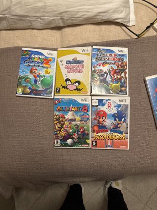Pack 5 Juegos Wii: Mario, Sonic, Smash Bros