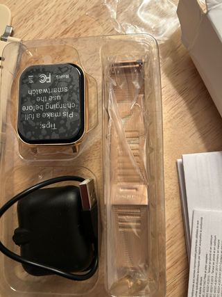 Smartwatch Oro Rosa con Cargador