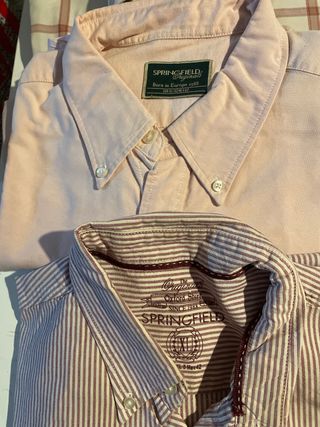 9 camisas. 5 SPRINGFIELD, 2 ZARA y 2 CEDAR WOOD.