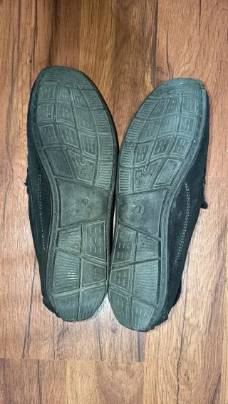 Mocasines de ante negro