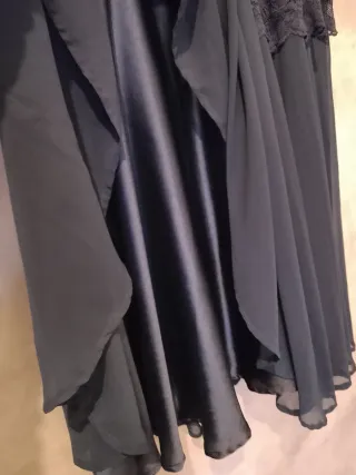 Abito donna blu pizzo