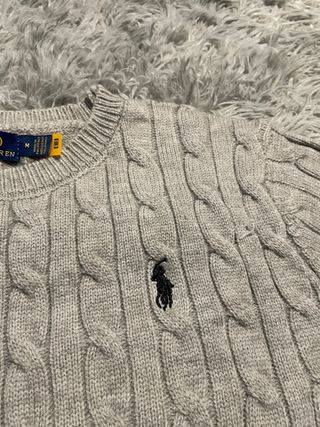Jersey Polo Ralph Lauren Gris Cable Knit