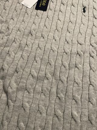Jersey Polo Ralph Lauren Gris Cable Knit
