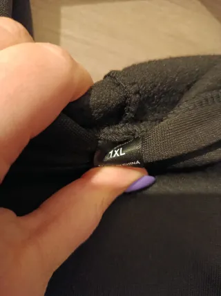 Sudadera vestido negro Smile