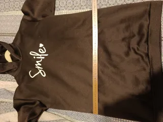 Sudadera vestido negro Smile