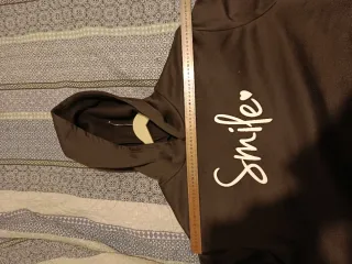 Sudadera vestido negro Smile